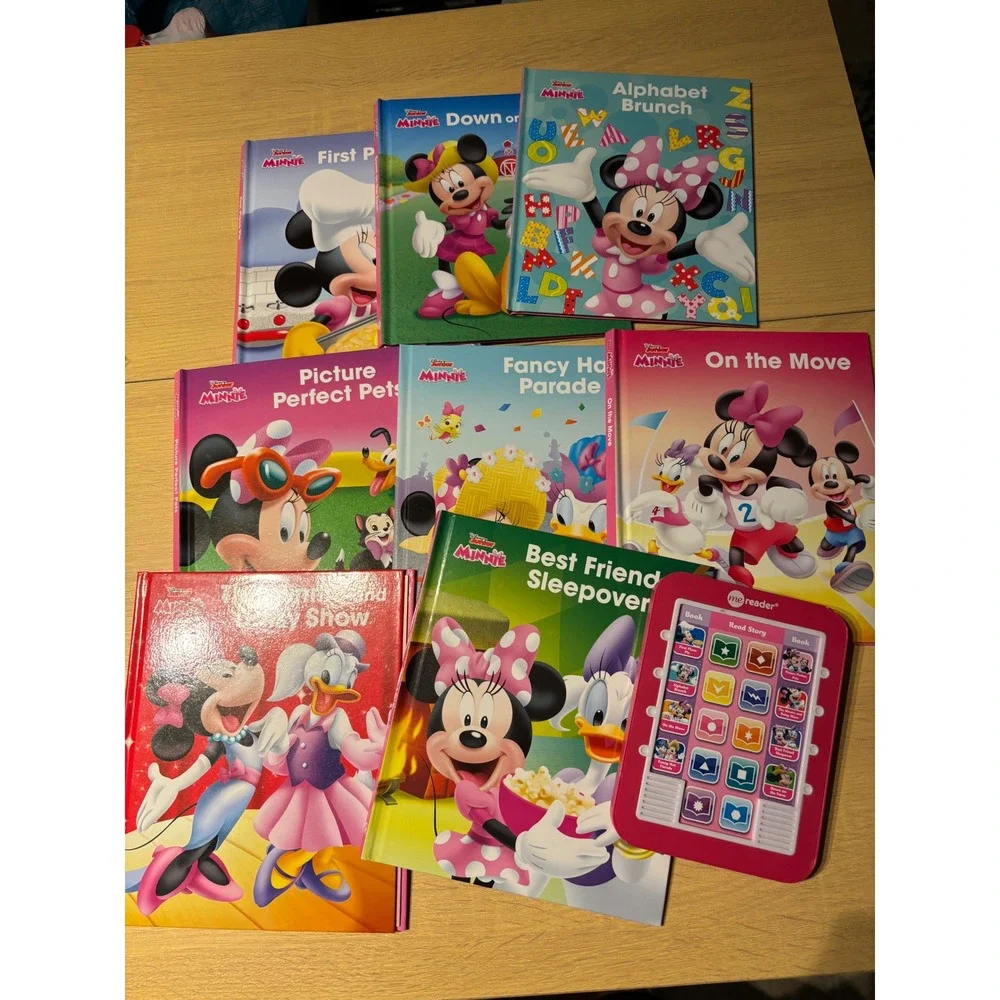 Disney Junior Minnie Mouse Me Reader Electronic Reader and 8-Book Library Set